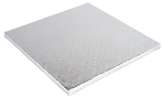 Podkład cukierniczy kwadratowy srebrny 34x34cm