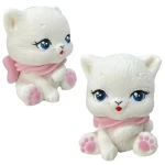 Figurka z masy cukrowej kotek z szalikiem