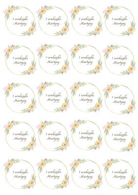 Wydruk waflowy na muffiny z dowolnym imieniem