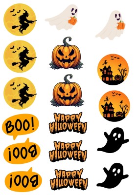 Wydruk jadalny waflowy Halloween 1