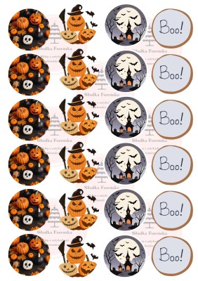 Wydruk jadalny waflowy Halloween 2