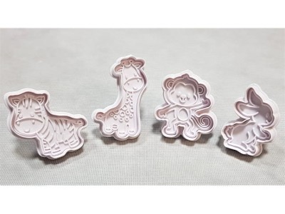 Forma wyciskana zwierzęta 4szt. 