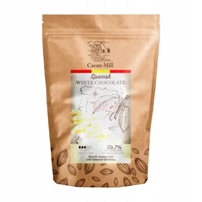 Czekolada biała 29,7%  Cacao Mill 400g 