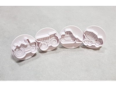 Forma wyciskana maszyny budowlane 4 szt. 