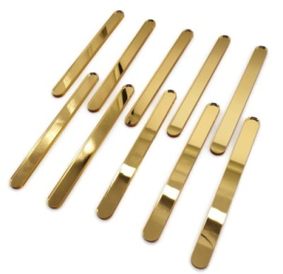 Patyczki do cakesicles cakes pops 10szt. złote lustro